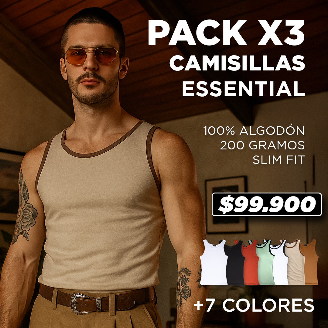PACK CAMISILLA ESSENTIAL SLIM
