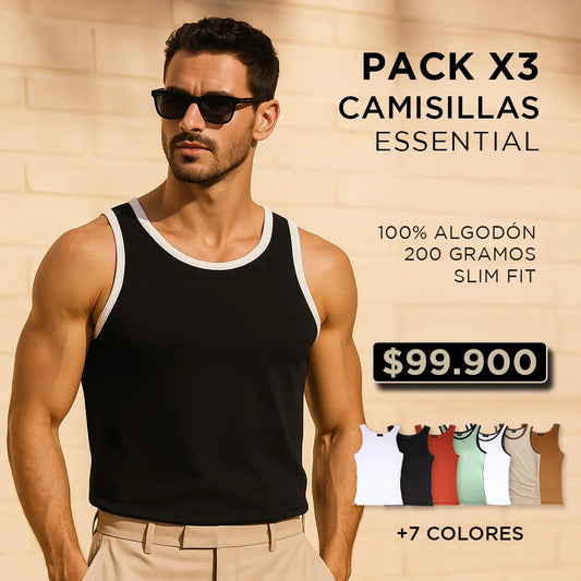 PACK CAMISILLA ESSENTIAL SLIM