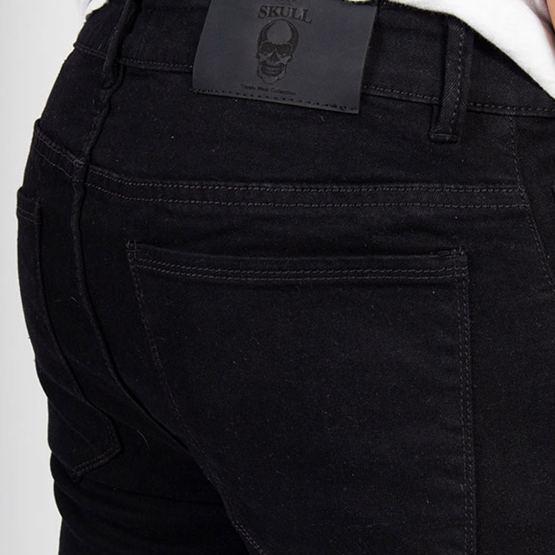 Skinny Jean | Negro con Estampado CL2167