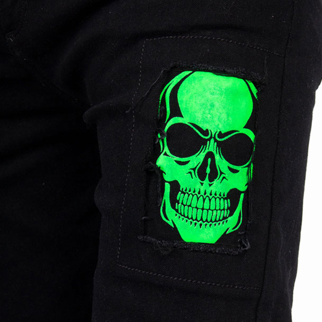 Skinny Jean | Negro con Estampado CL2167