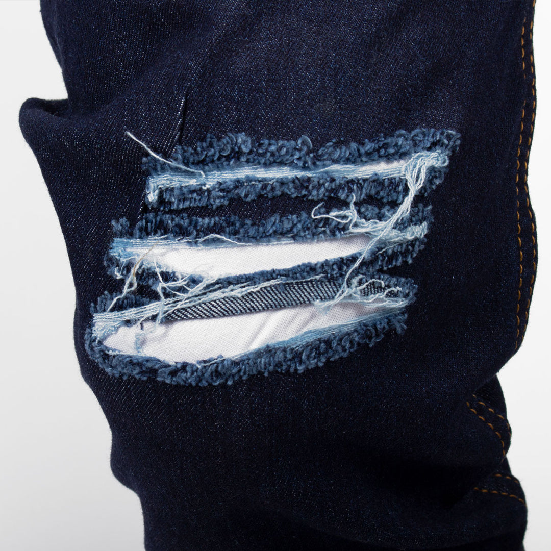 Skinny Jean | Azul Industrial con Estampado CL2169