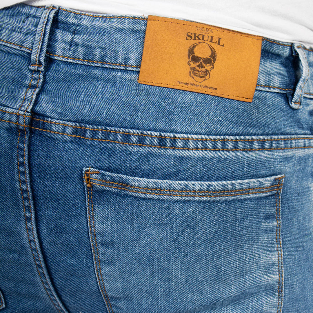 Skinny Jean | Azul Medio con Estampado CL2170
