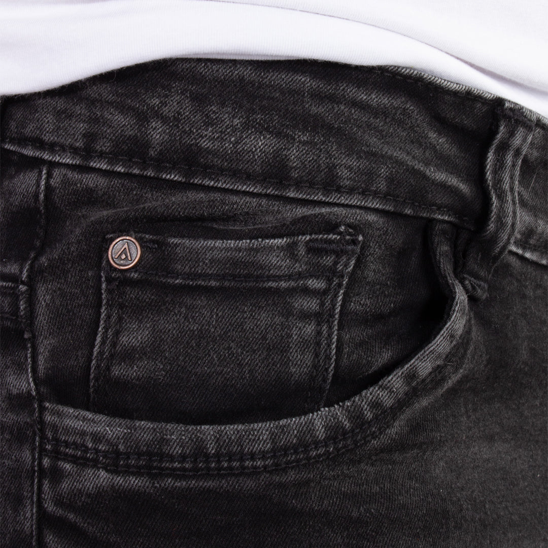 Skinny Jean | Gris Oscuro con Desgastes CL2224