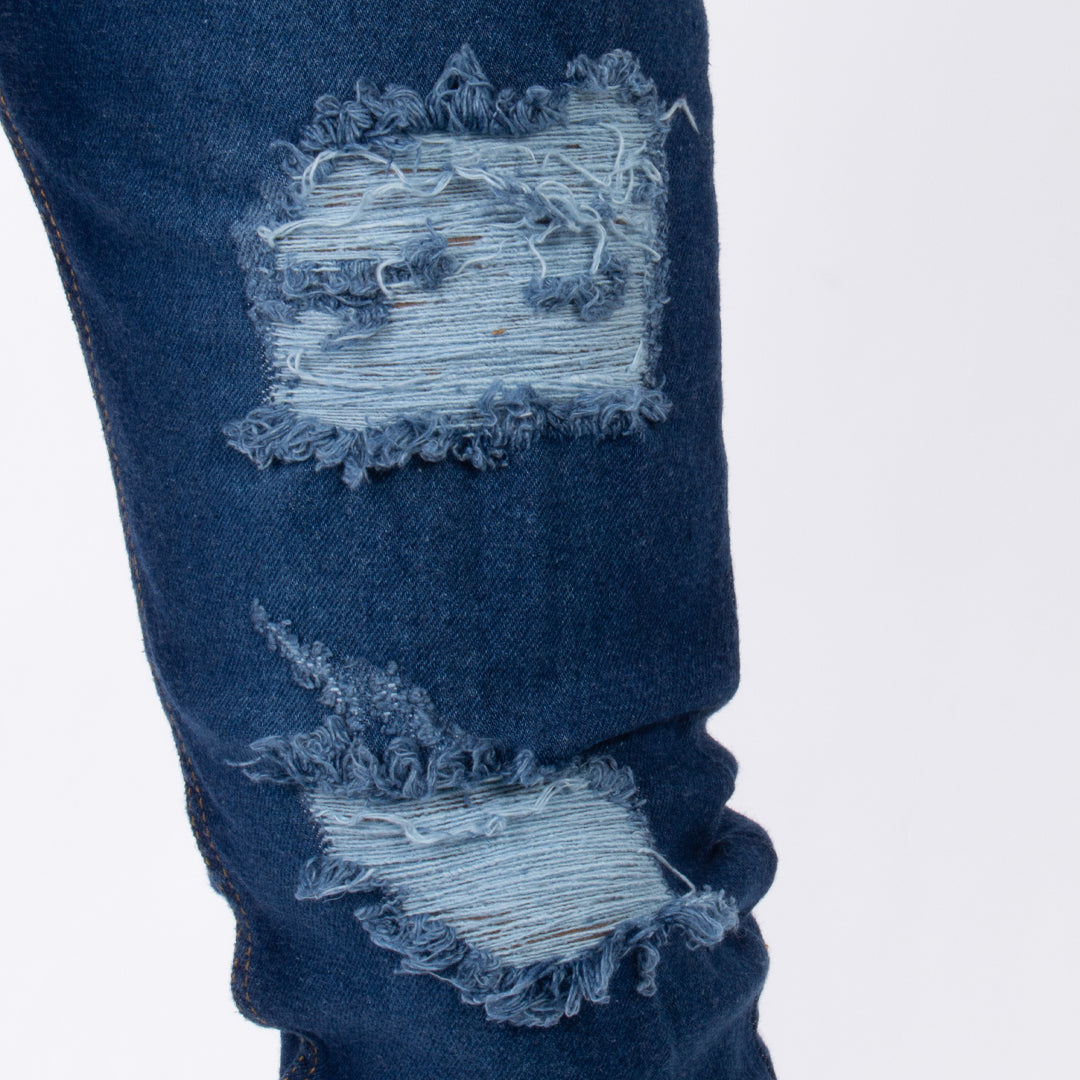 Skinny Jean | Azul Stone con Rotos CL2230