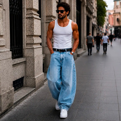 Jean Balloon Fit - Azul Claro