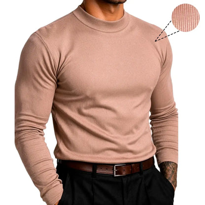 Pack Mock Neck Rib LS
