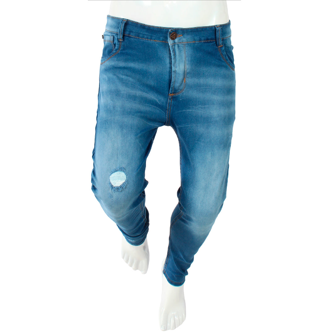 Skinny Jean | Azul Medio con Desgastes CL2109