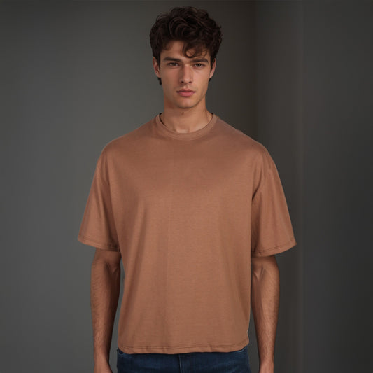 Camiseta Ciel Café Boxy Fit para hombre – OCRA JEANS