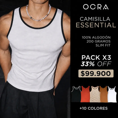 PACK CAMISILLA ESSENTIAL SLIM