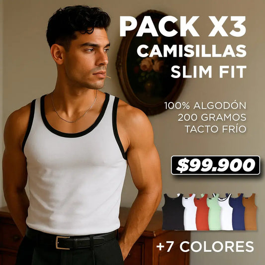 🔥 PACK  CAMISILLAS SLIM FIT🔥