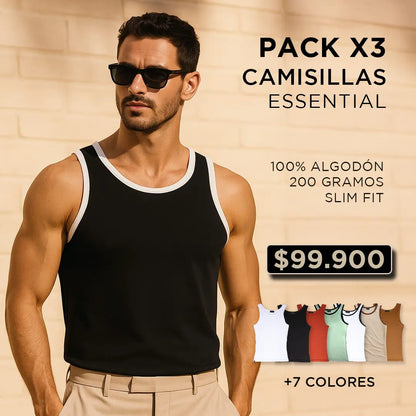 PACK CAMISILLA ESSENTIAL SLIM