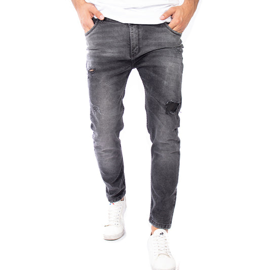 Skinny Jean Gris Oscuro con Parche en Rodilla CL2194 para hombre
– OCRA JEANS