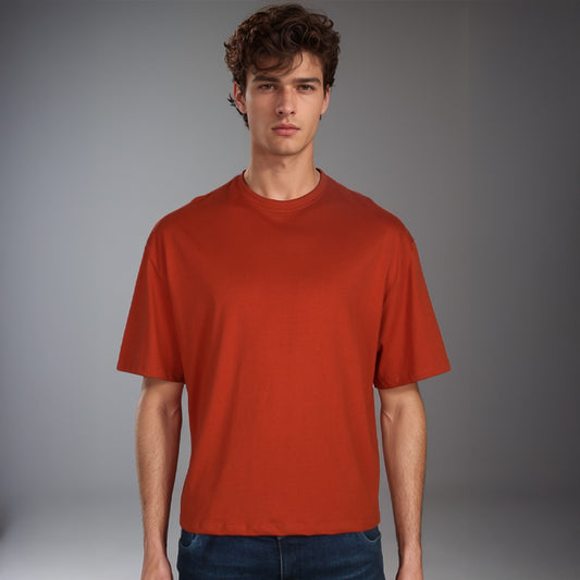 Camiseta Ciel Terracota Boxy Fit.
