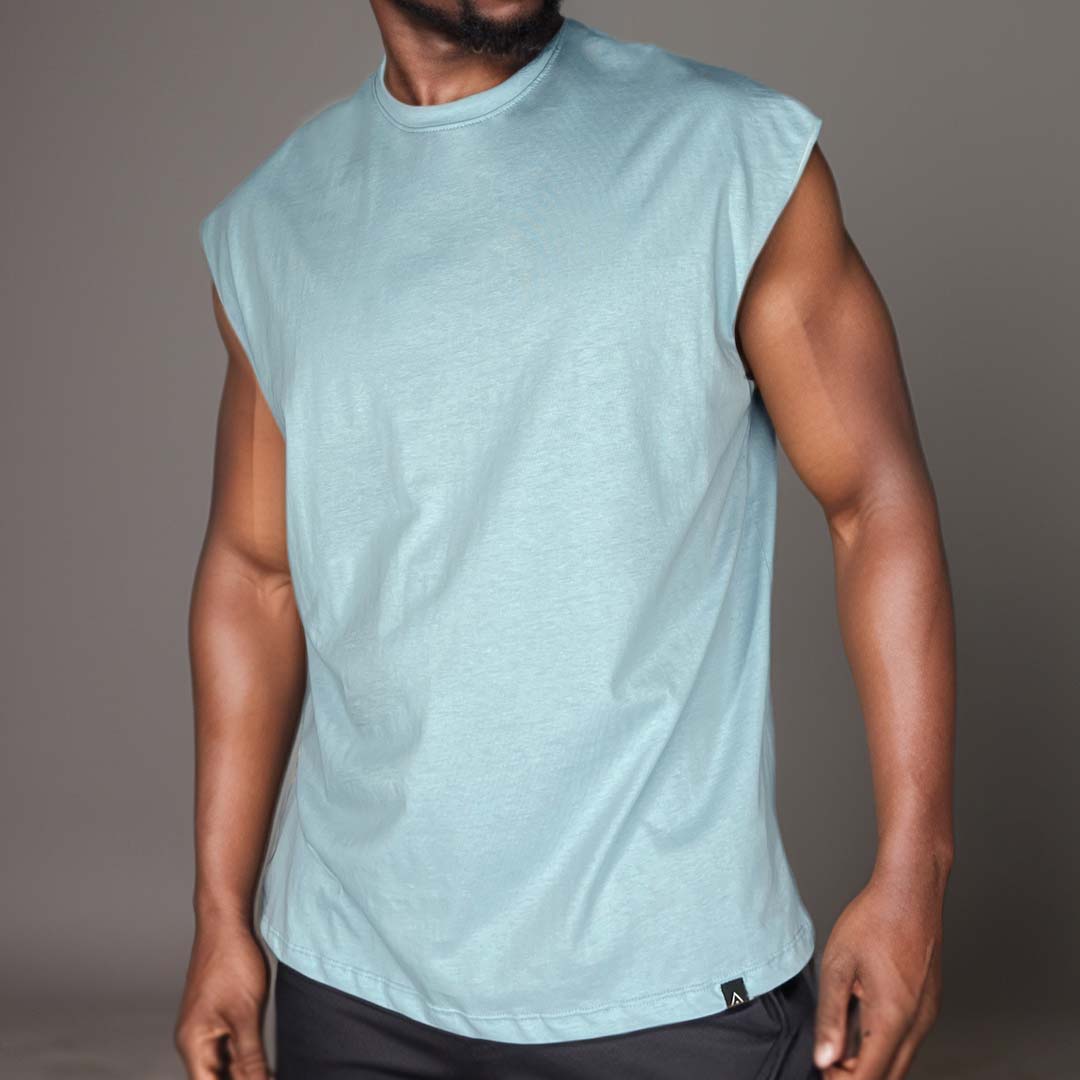 Camisilla Freedom Azul Claro Oversize.
