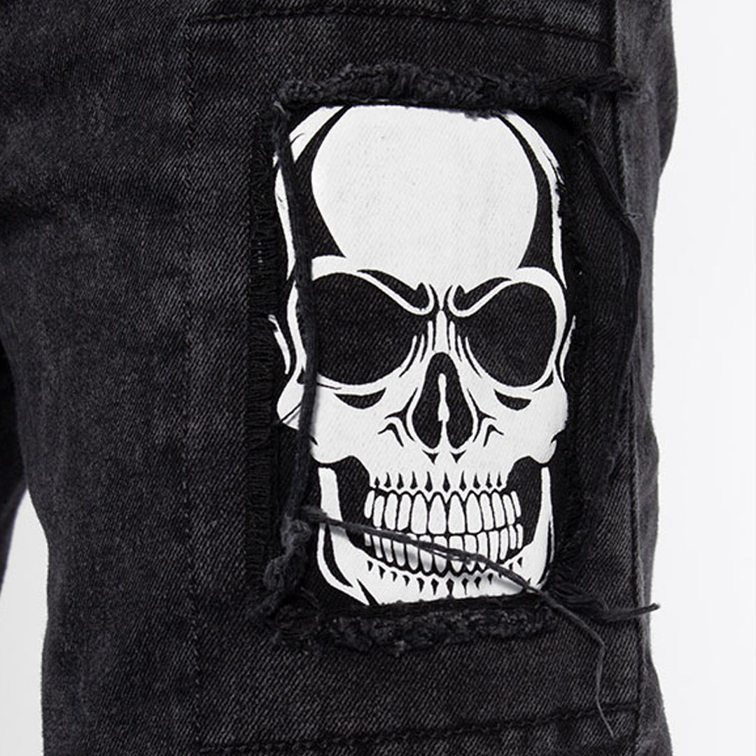 Skinny Jean | Negro con Estampado CL2168