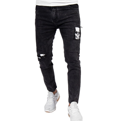 Skinny Jean | Negro con Estampado CL2168