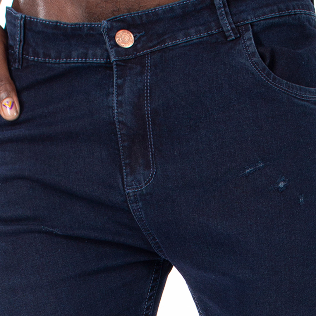 Skinny Jean | Azul Petroleo con Desgastes CL2182
