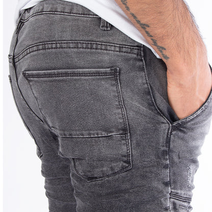 Skinny Jean | Gris con Desgastes CL2189
