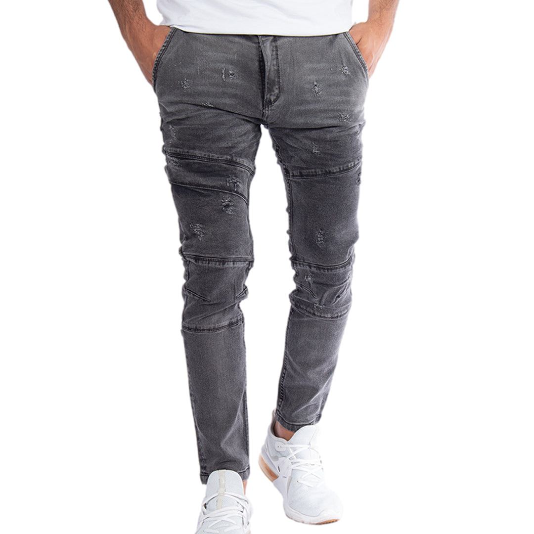 Skinny Jean | Gris con Desgastes CL2189