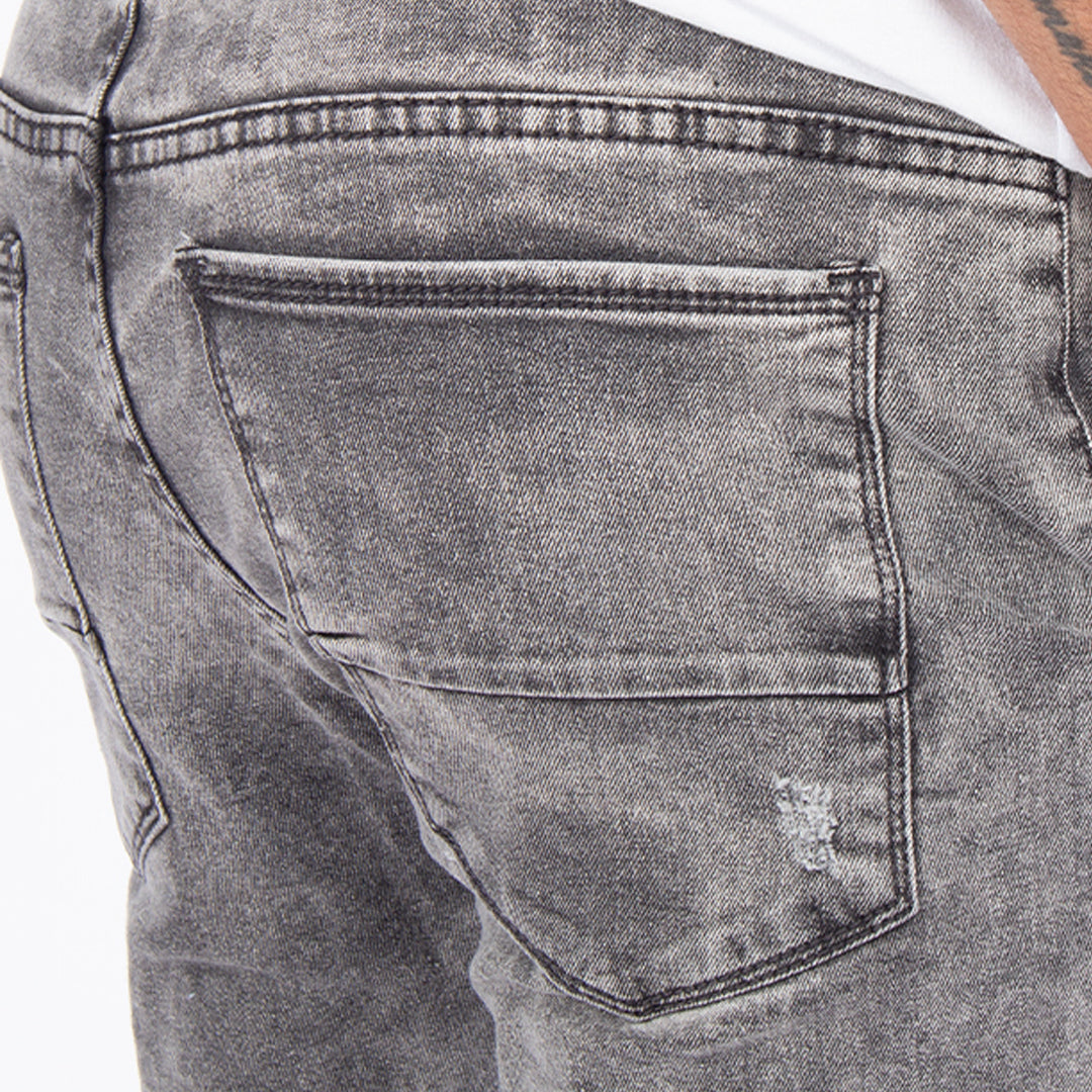 Skinny Jean | Gris Claro con Desgastes CL2190