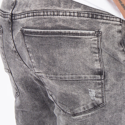 Skinny Jean | Gris Claro con Desgastes CL2190