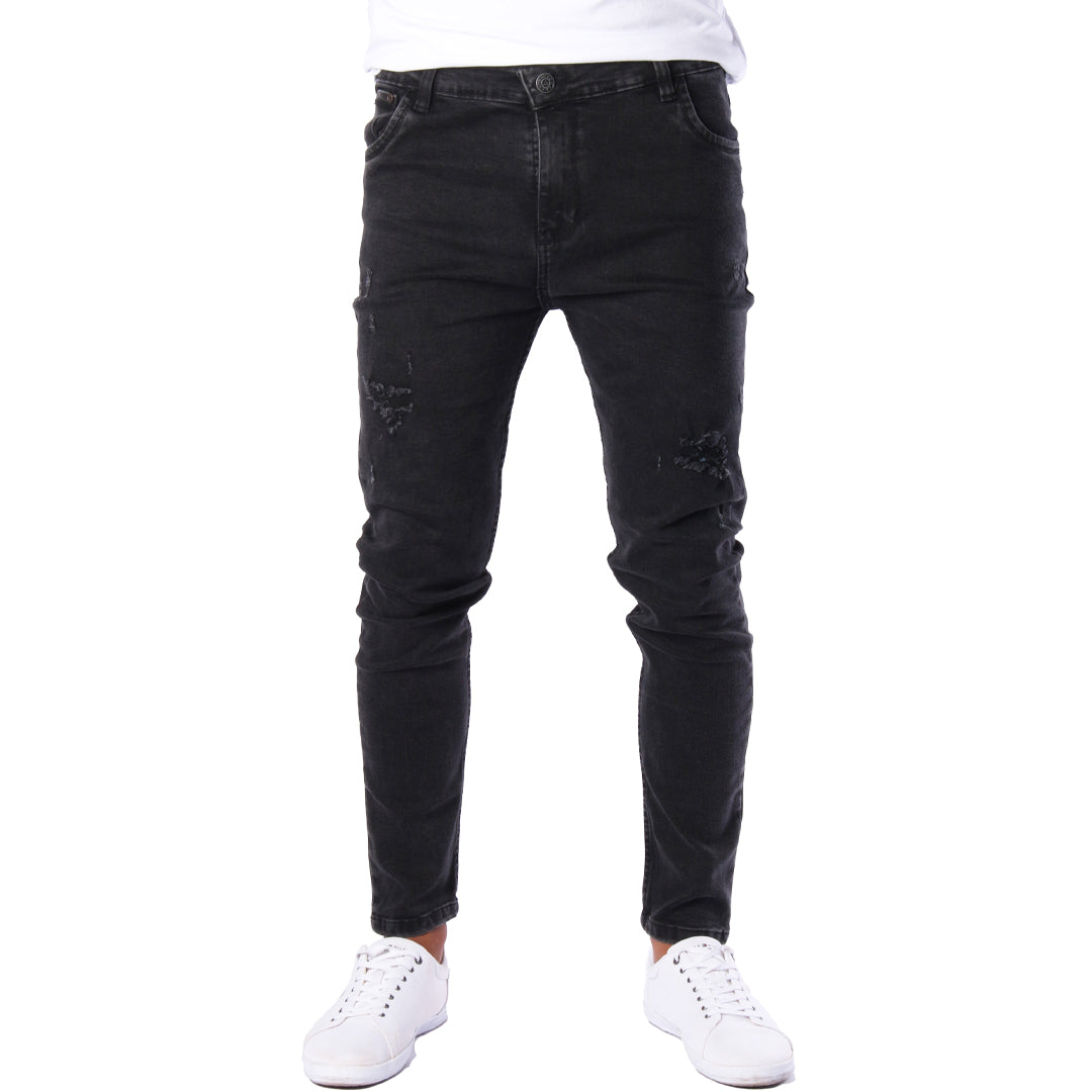 Jean Skinny | Gris Oscuro con desgastes CL2240