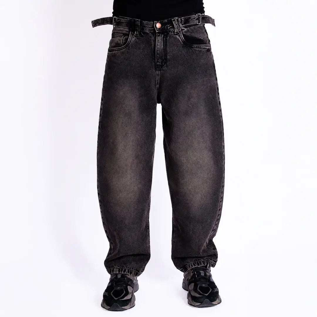 Jean Balloon Fit Oxidado Oscuro OCRA - frente