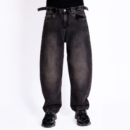 Jean Balloon Fit Oxidado Oscuro OCRA - frente