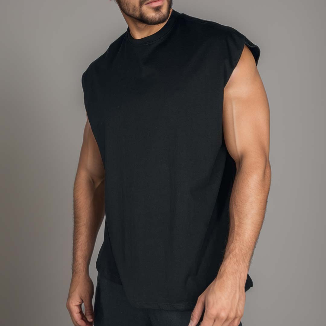 Camisilla Freedom negro Oversize.